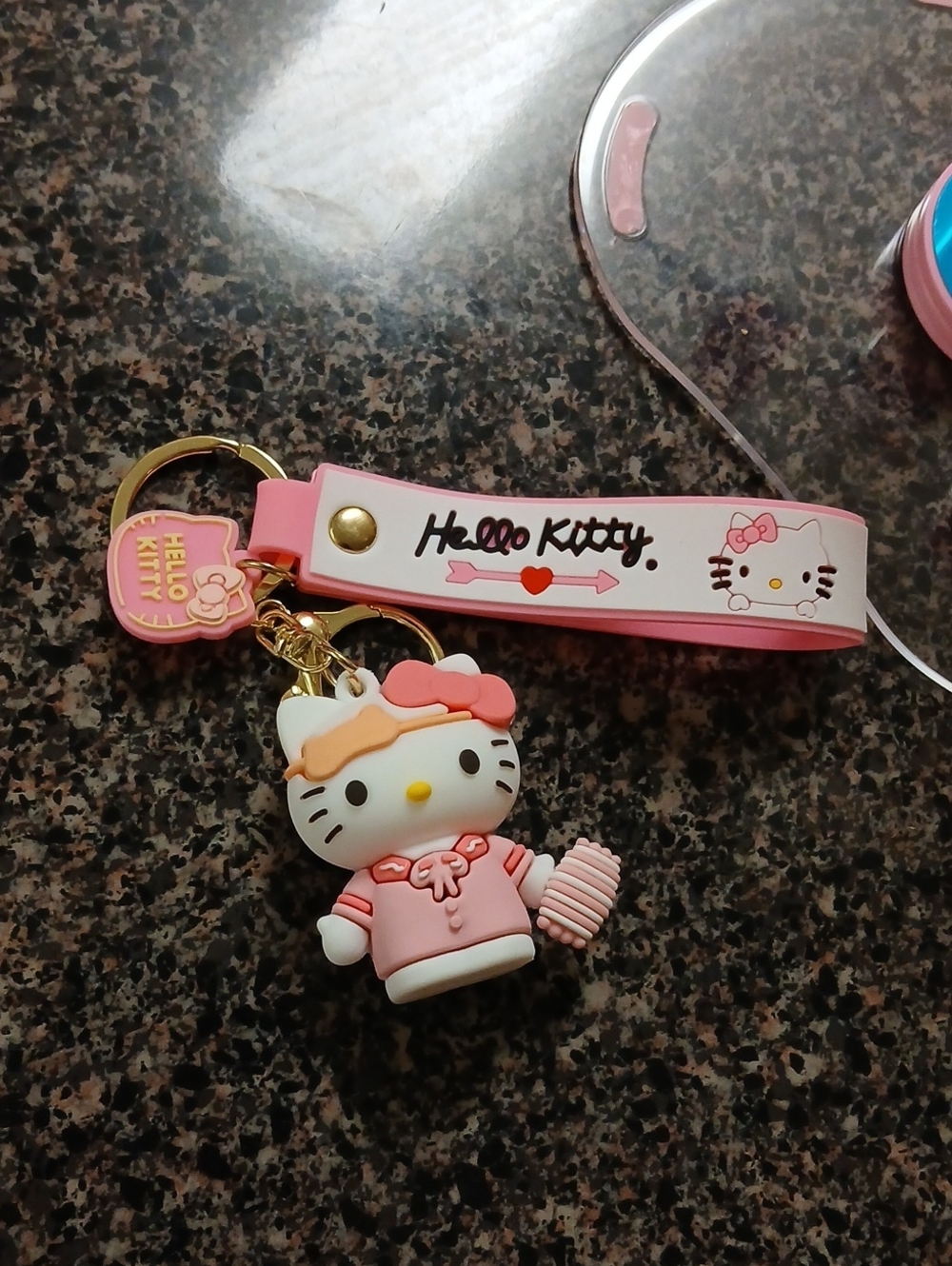 #HelloKitty Pink #Keychain Wrist Strap
